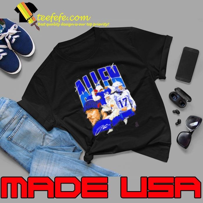Josh Allen Buffalo Collage signature football Unisex
