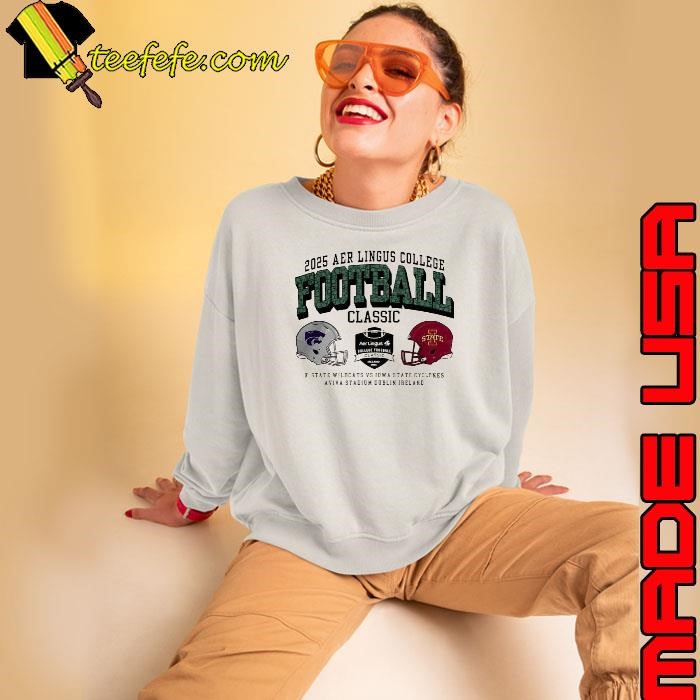 K-State Wildcats 2025 AER Lingus College Football Aviva Stadium Dublin shirt