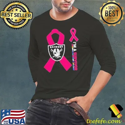 Las Vegas Raiders x Cancer Awareness I’m a survivor shirt