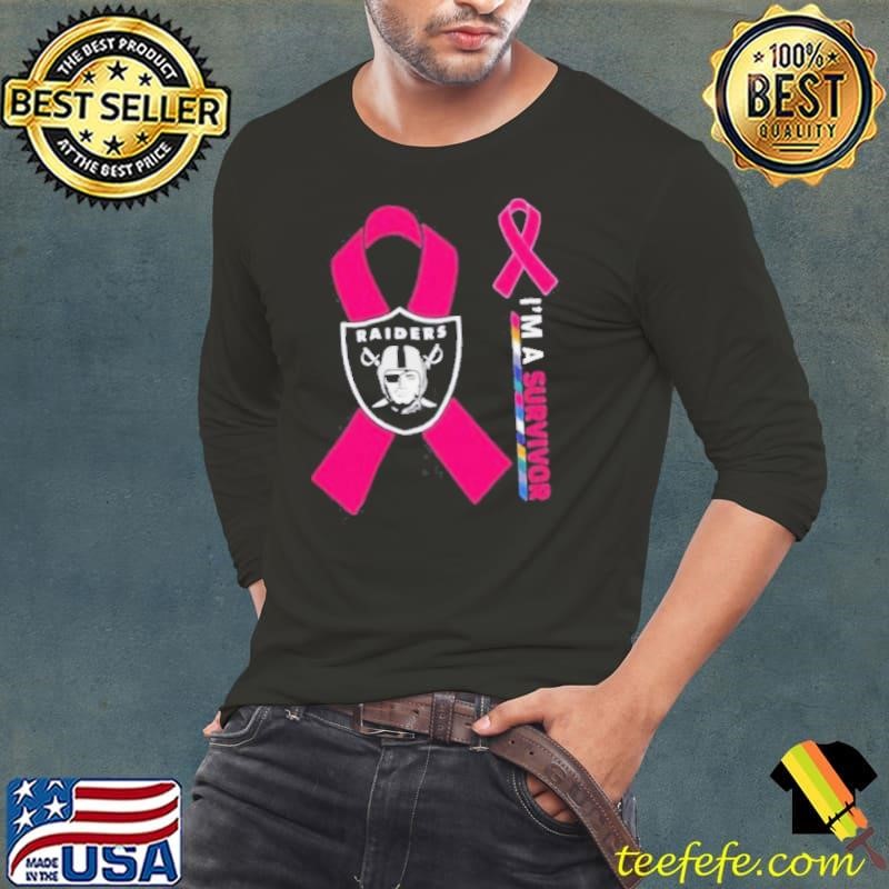 Las Vegas Raiders x Cancer Awareness I’m a survivor shirt