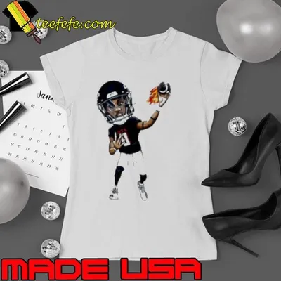 Michael Penix Jr. Art Atlanta Falcons jersey cartoon shirt