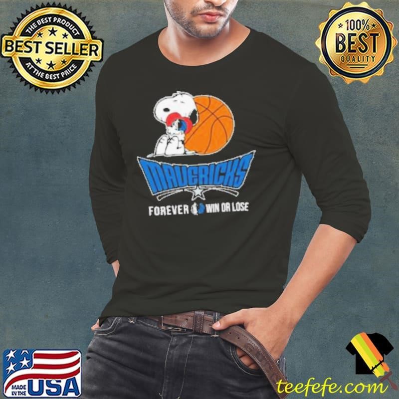 NBA The Peanuts Movie Snoopy Forever Win Or Lose Basketball Dallas Mavericks Shirt