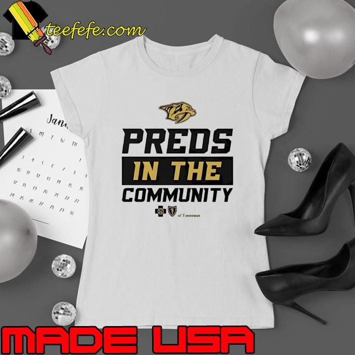 Nashville Predators Preds In the Community Of Tennessee Ladies tee