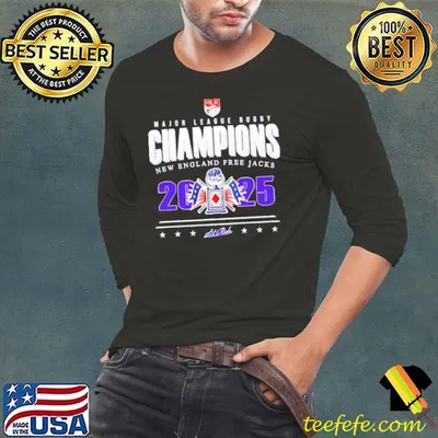 New England Free Jacks Major League Rugby Champions 2025 shirt