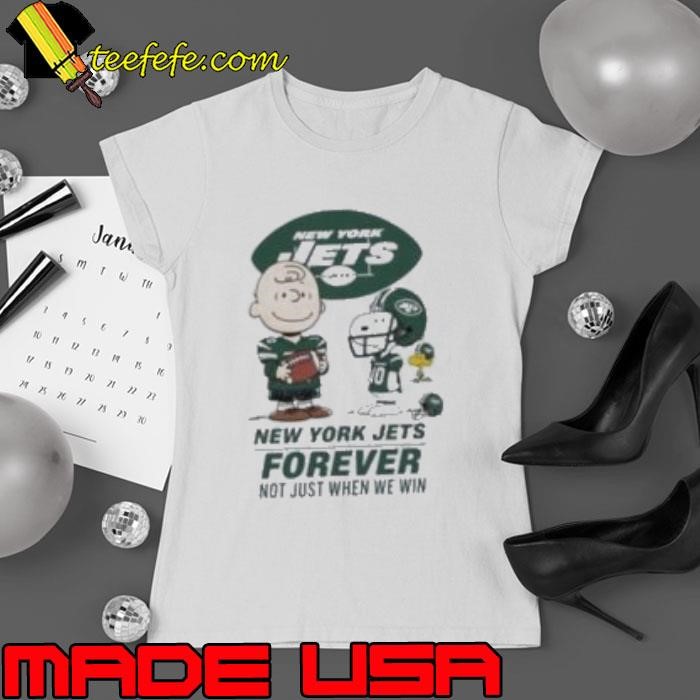 New York Jets Charlie Brown Snoopy Jets Forever Not Just When We Win shirt