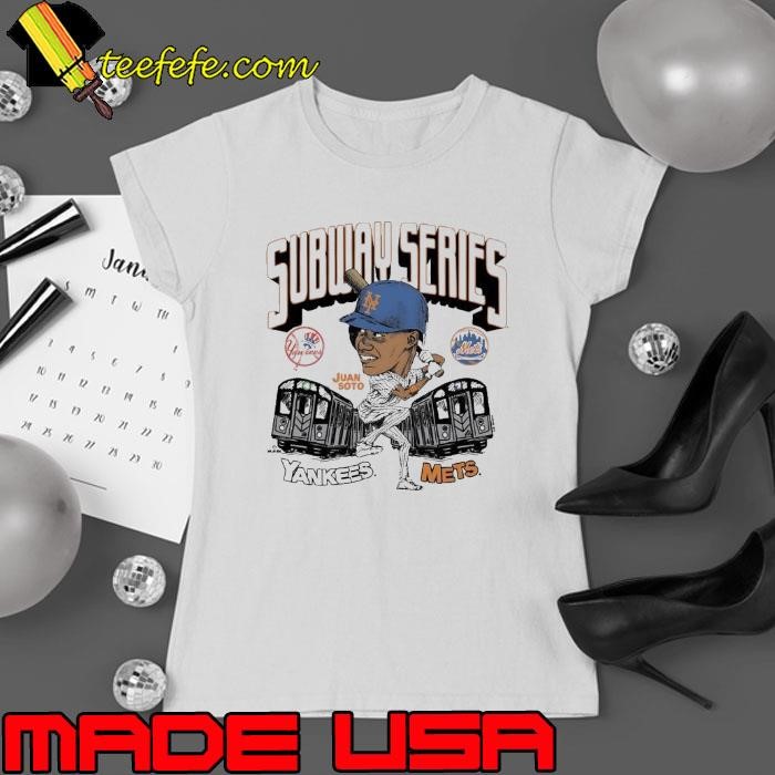 New York Mets Juan Soto 2025 Subway Series Ladies tee