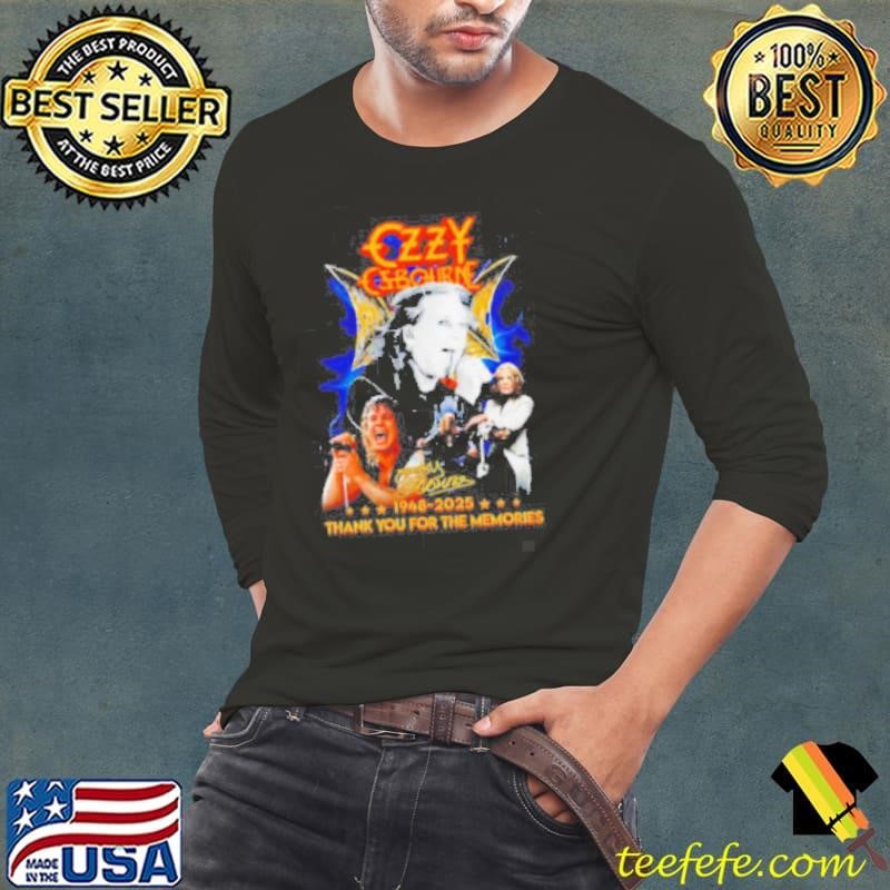 Ozzy Osbourne 1948 2025 thank you for the memories shirt