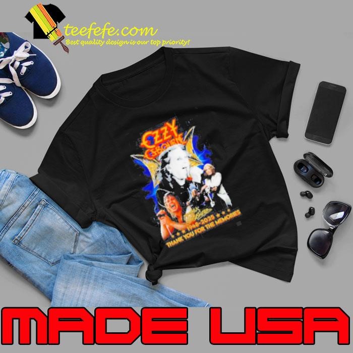 Ozzy Osbourne 1948 2025 thank you for the memories Unisex