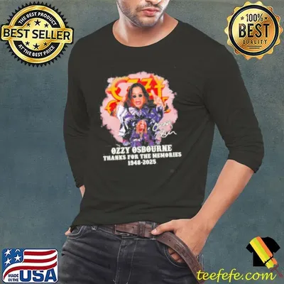 Ozzy Osbourne thanks for the memories 1948 2025 shirt