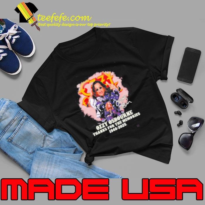 Ozzy Osbourne thanks for the memories 1948 2025 Unisex