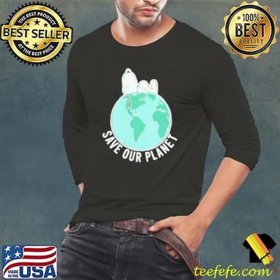 Peanuts Snoopy Save Our Planet shirt