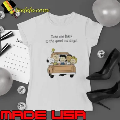 Peanuts characters take me back to the good old days shirt