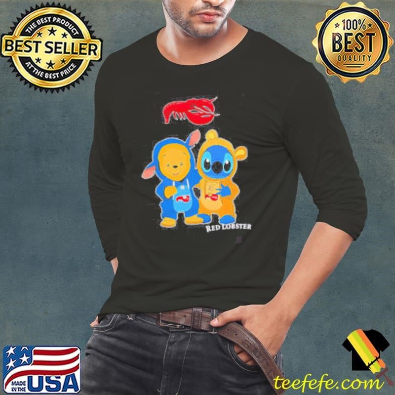 Red lobster pooh and stitch friends shirt