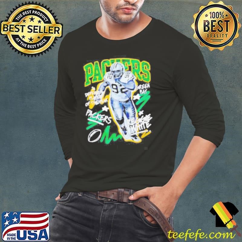 Reggie White Green Bay Packers chalked up player graphic Long Sleeve Tee