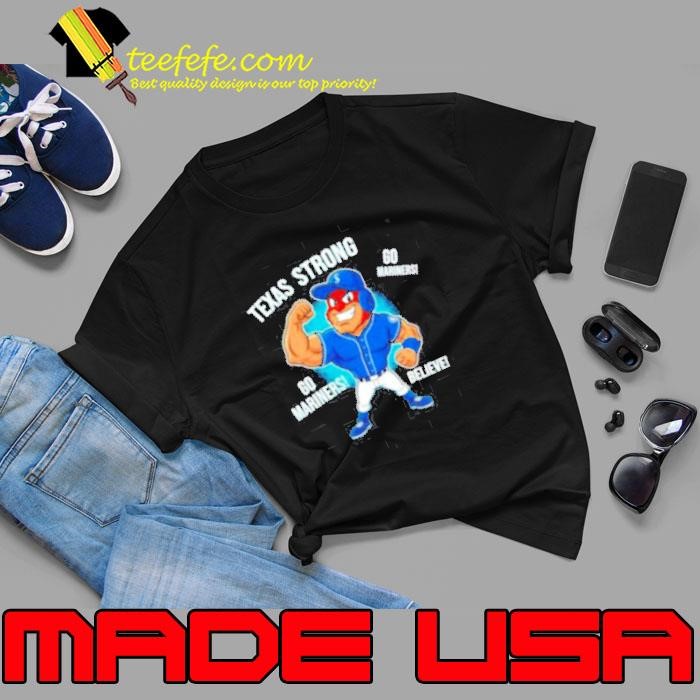 Seattle Mariners Texas Strong Mariner Moose mascot cartoon Unisex