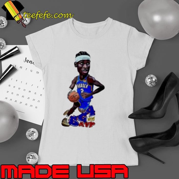 Shai Gilgeous-Alexander OKC Thunder Art jersey cartoon shirt