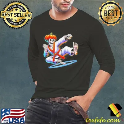Skeleton Karate Halloween 2025 shirt