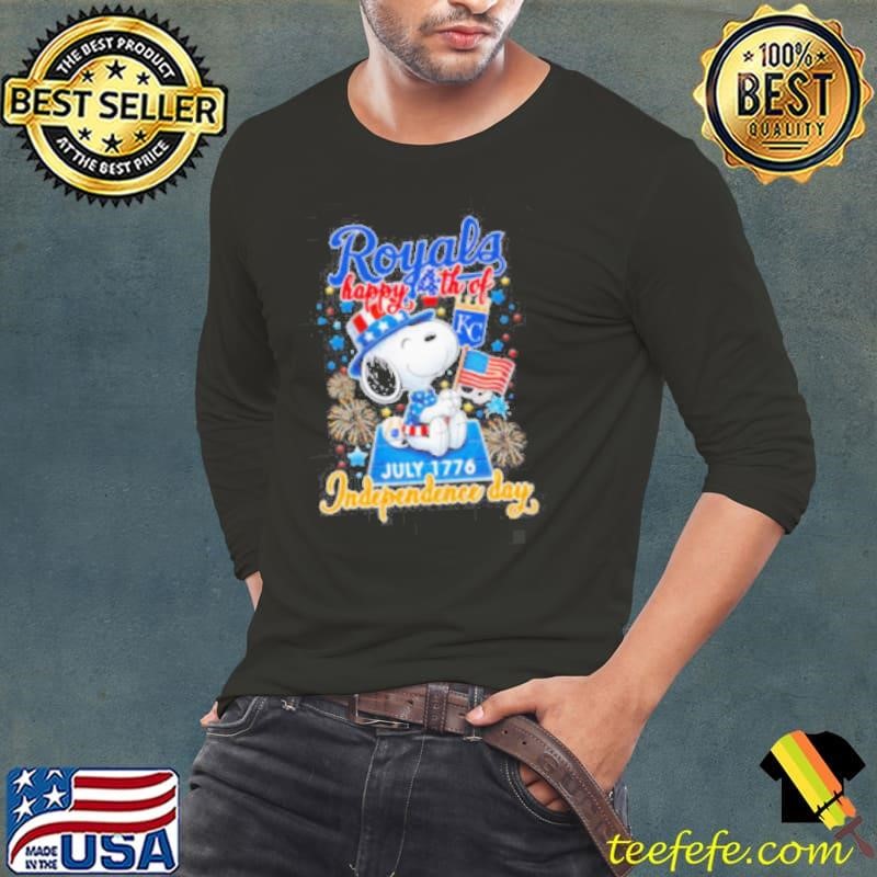 Snoopy Kansas City Royals Happy 4th of July 1776 Independence day shirt