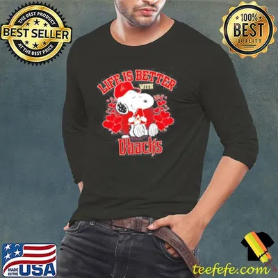 Snoopy Life is better with D-Backs shirt