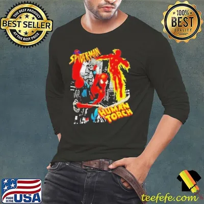 Spider man the Human Torch shirt