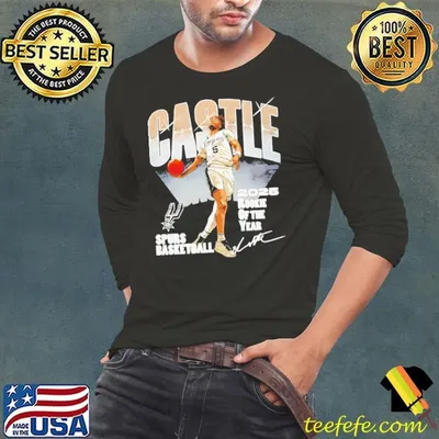 Stephon Castle San Antonio Spurs 2025 Rookie Of The Year Signature shirt