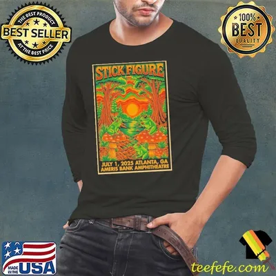 Stick Figure July 1 2025 Ameris Bank Amphitheatre Alpharetta GA Poster Shirt