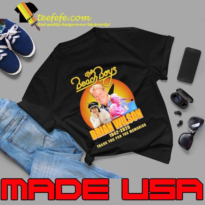 The Beach Boys Brian Wilson 1942 2025 thank you for the memories signature Unisex
