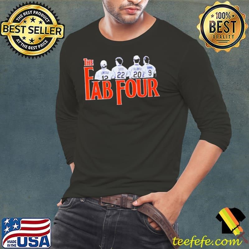 The Fab Four Francisco Lindor Juan Soto Pete Alonso and Brandon Nimmo Long Sleeve Tee