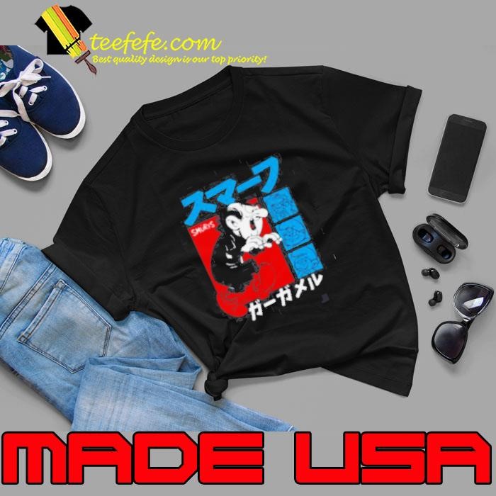 The Smurfs Gargamel Kanji Collage Vintage Cartoon Unisex