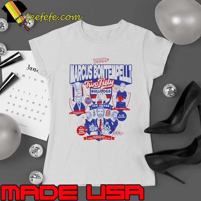 Western Bulldogs Marcus Bontempelli 250 Games Premium Ladies tee