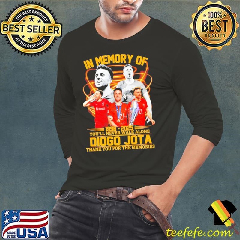 You’ll never walk alone Diogo Jota 1996 2025 thank you for the memories shirt