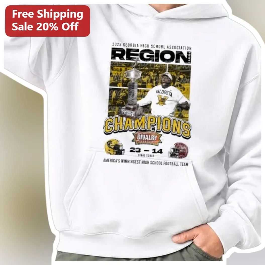 2025 Georgia High School Association Region Champions America's Winningest Football Team Hoodie