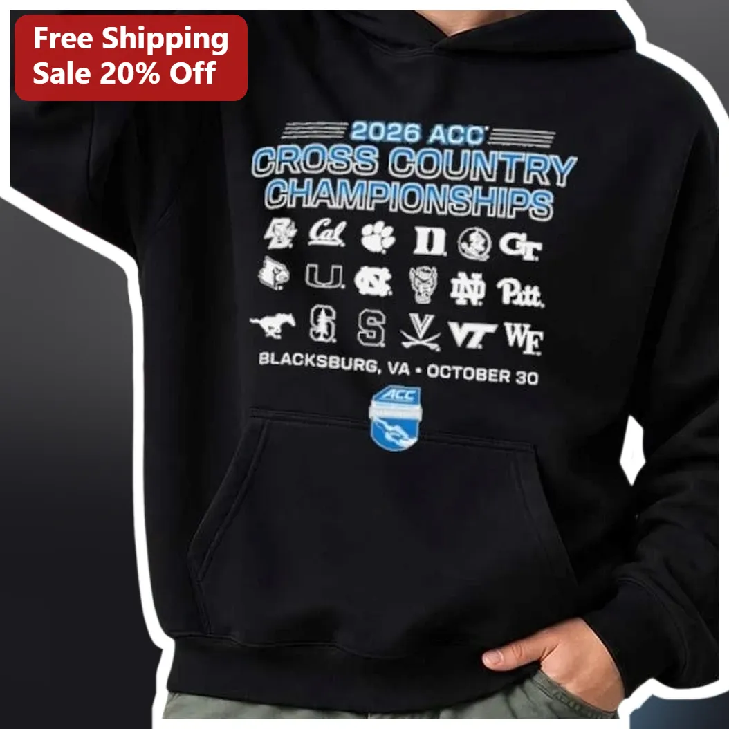 2026 ACC Cross Country Championships VA October 30 Hoodie available at our Austin, Texas warehouse