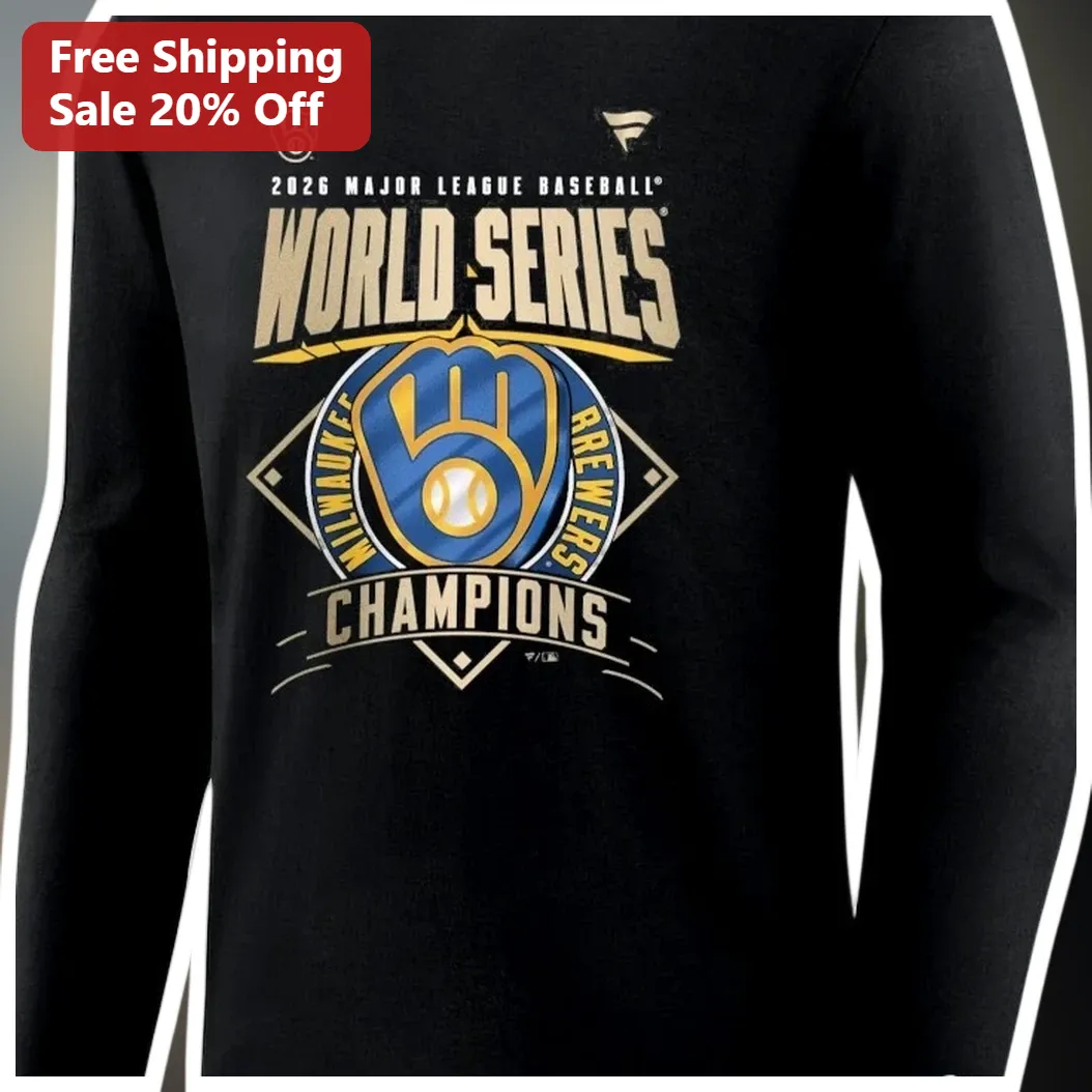 2026 MLB World Series Champions Milwaukee Brewers Long Sleeve Tee