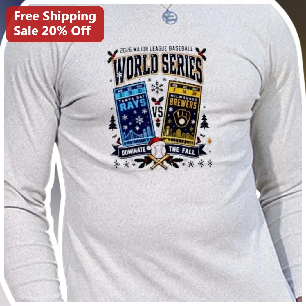 2026 MLB World Series Dominate The Fall Long Sleeve Shirt Baseball Championship Holiday Gift