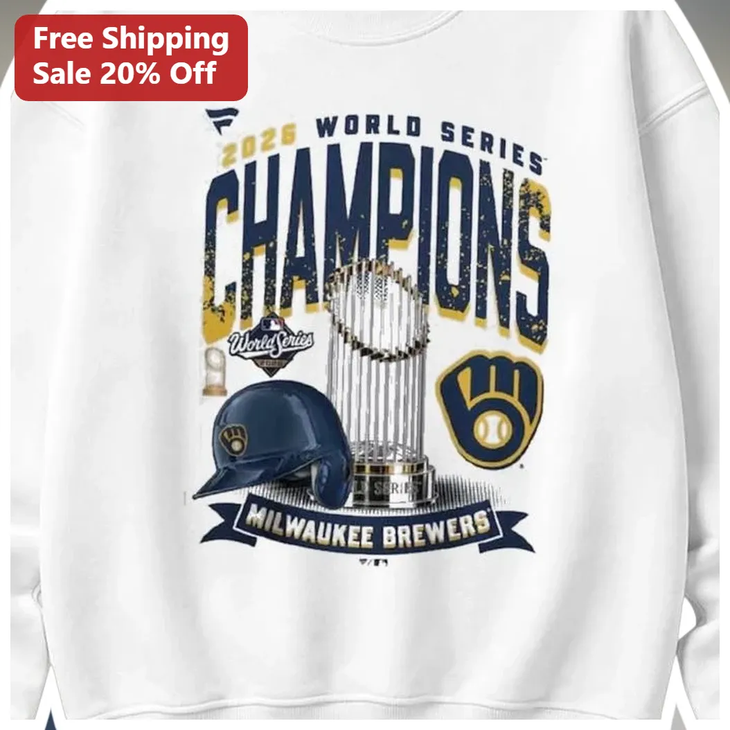 2026 World Series Champions Milwaukee Brewers Sweatshirt available at our Austin, Texas warehouse