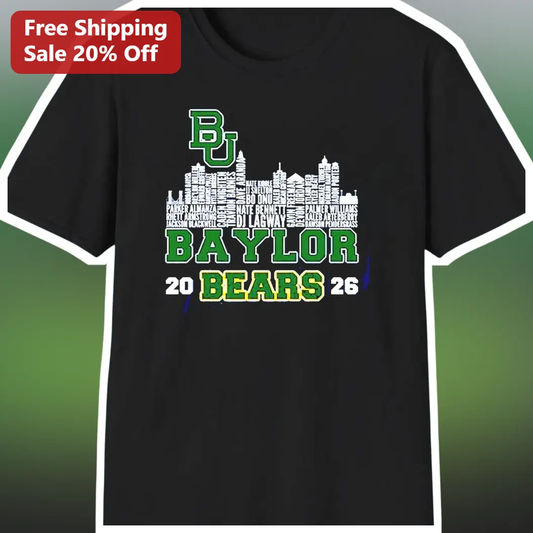 Baylor Bears Tee Personalized Custom Name Class of Year Gift for Men Women College Football Fan Apparel