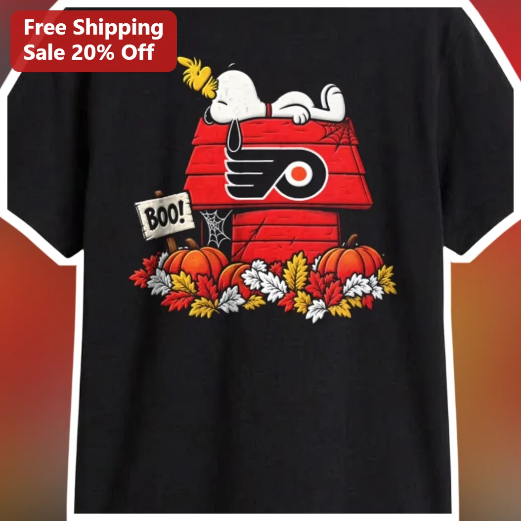 BOO! Snoopy Philadelphia Flyers Halloween Tee