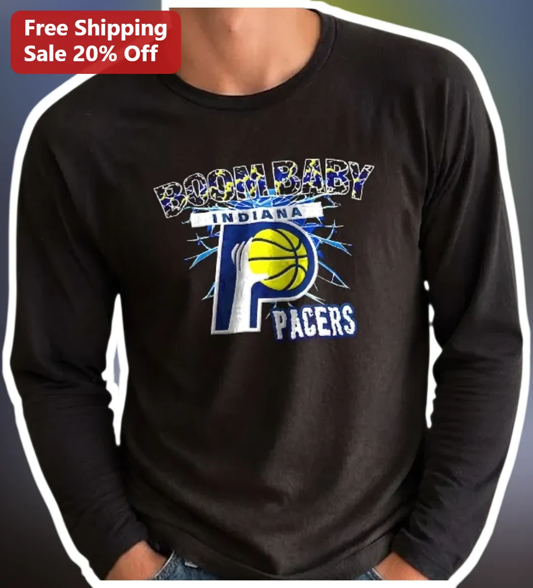 BOOM BABY INDIANA PACERS Long Sleeve Tee