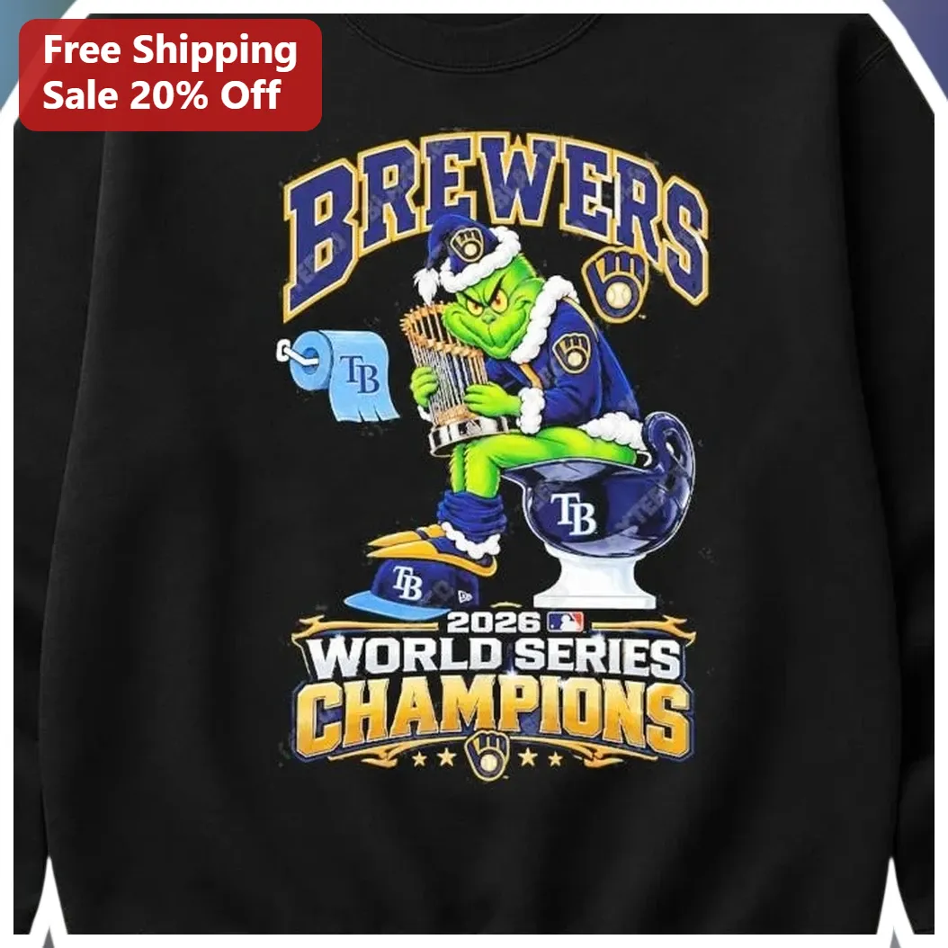Brewers World Series 2026 The Grinch Sweatshirt Funny Milwaukee Brewers Christmas Champion Gift