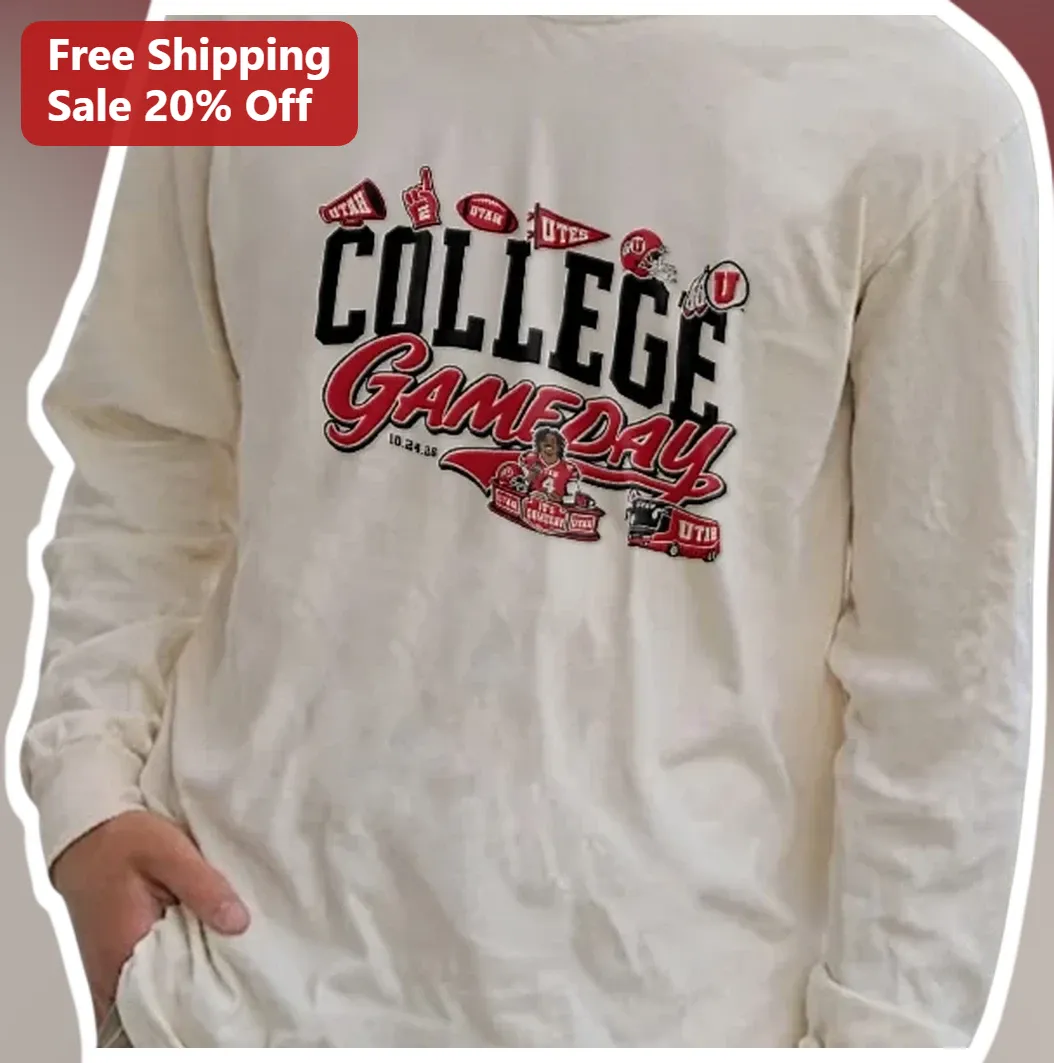 College Gameday Long Sleeve Shirt Retro Varsity Football Fan Apparel Unisex