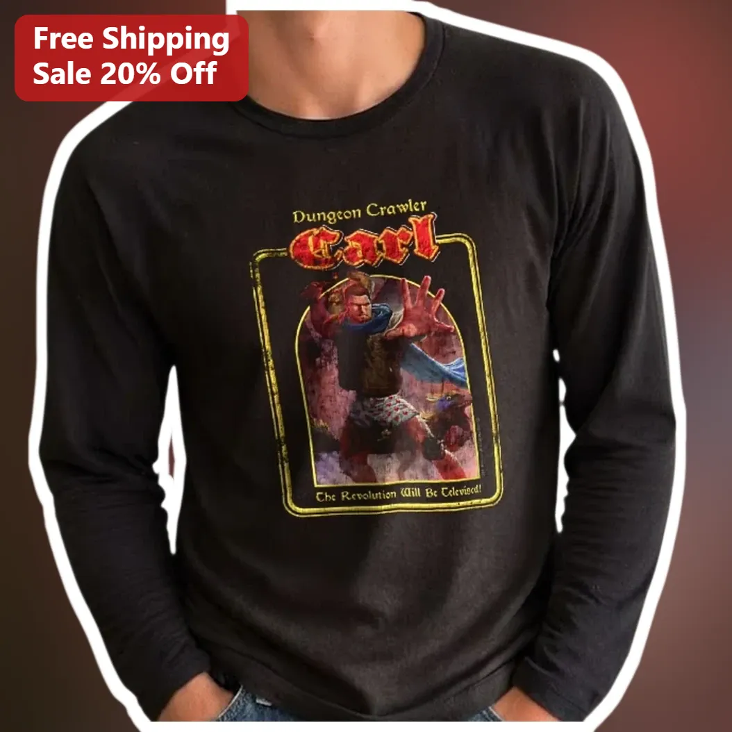 Dungeon Crawler Carl The Revolution Will Be Televised Long Sleeve Tee LitRPG Fan Gift