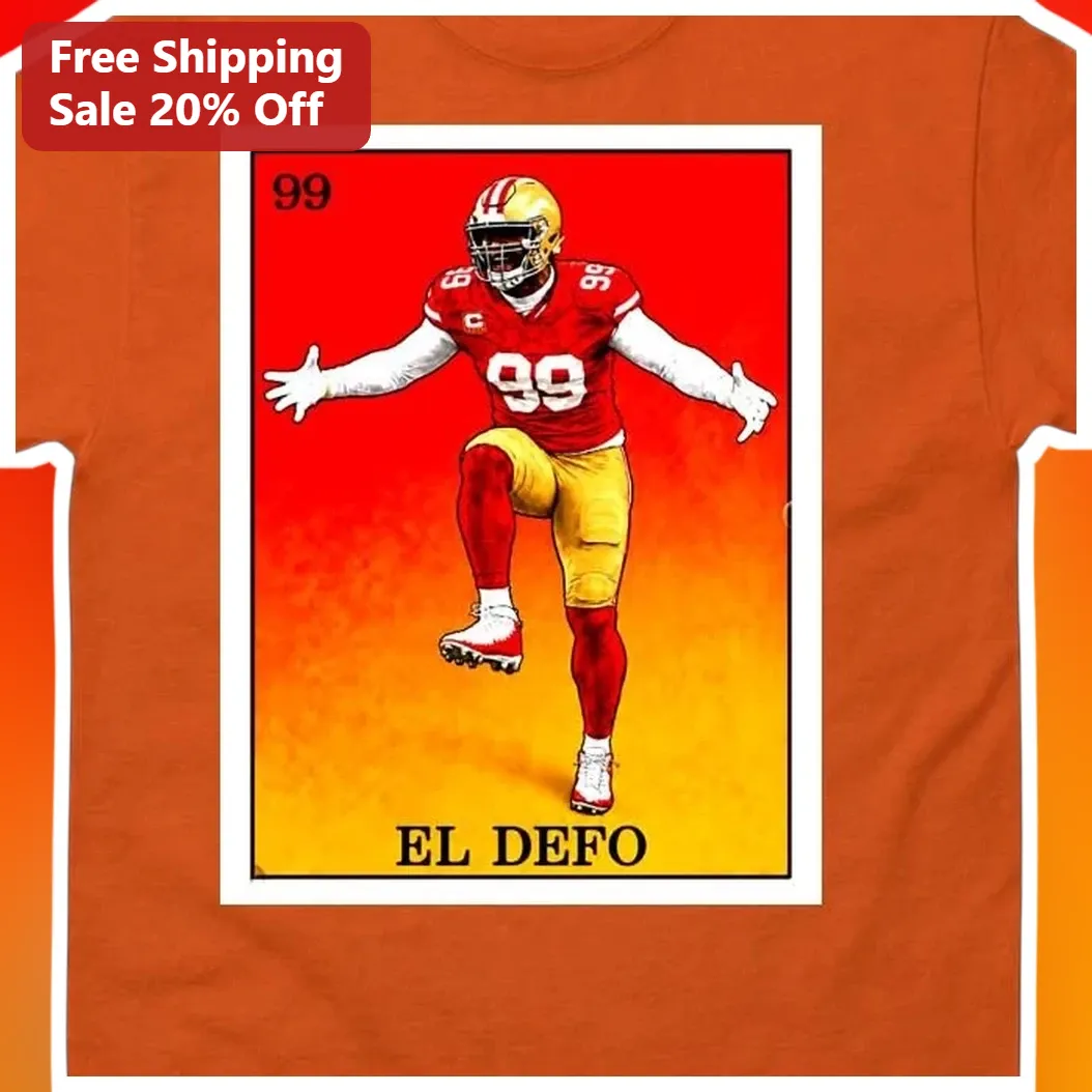 El Deafo Tee Vintage Sports Card Style Graphic Shirt for Football Fans