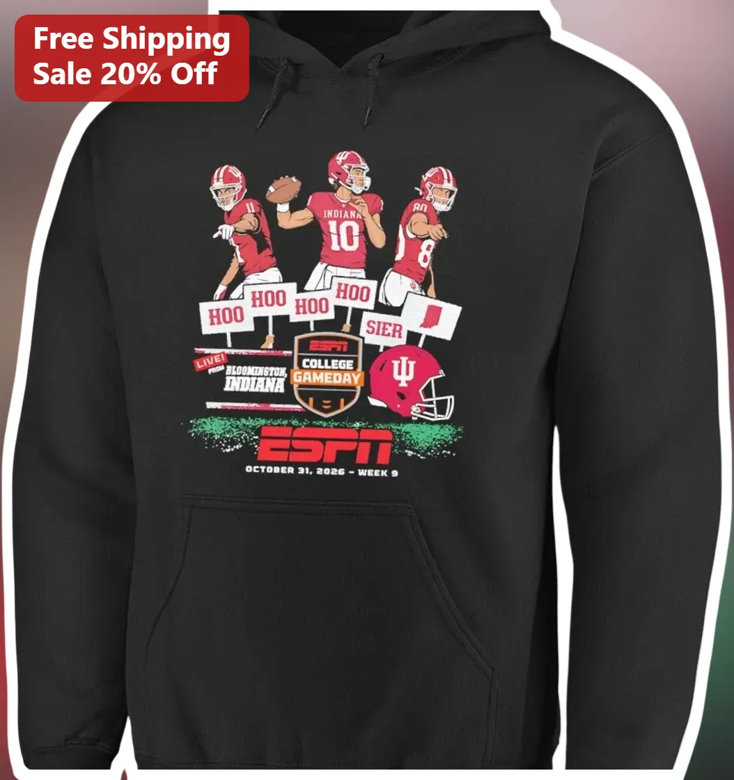 Hoo Hoo Hoo Hoo Live From Bloomington Indiana ESPN College GameDay Hoodie