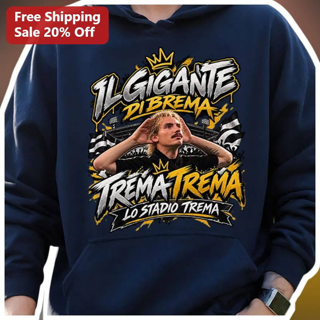 Il Gigante di Brema Nicolo Barella Inter Milan Hoodie Trema Trema Lo Stadio Serie A Football Fan Gift
