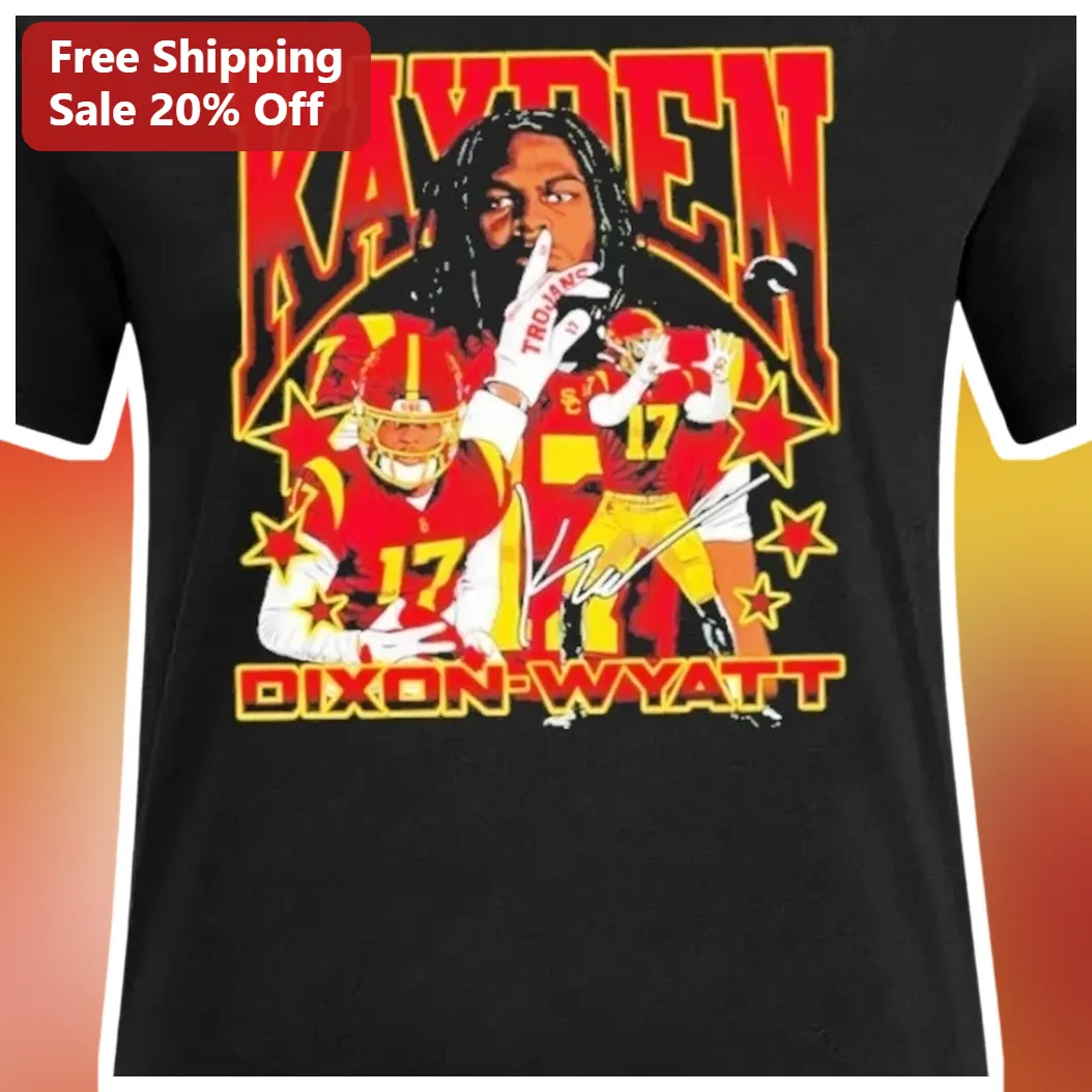 Kayden Dixon-Wyatt Football Fan Tee USC Trojans Player Name — Austin, Texas Kayden Dixon-Wyatt Football Fan Tee USC Trojans Player Name Shirt Gift available at our Austin, Texas warehouse