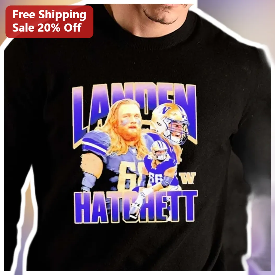 Landen Hatchett Sweatshirt Custom Name Football Fan Gift Personalized Crewneck Apparel