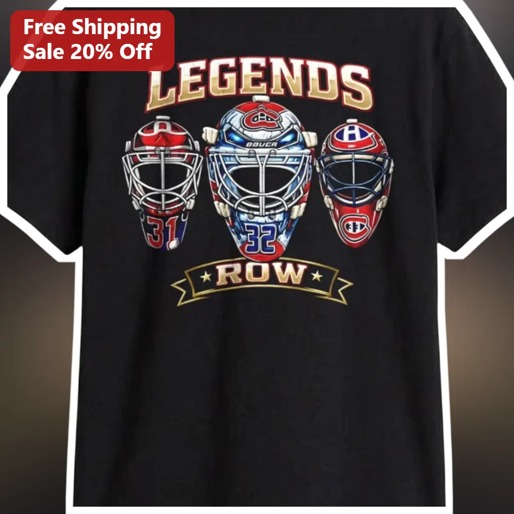 Legends Row Montreal Canadiens Goalies Vintage Hockey Tee