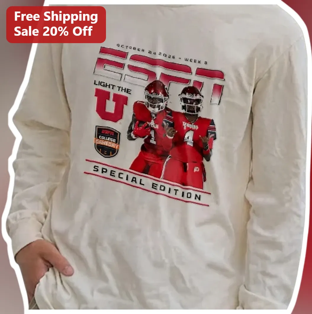 Light The U Special Edition Utah Utes Football Long Sleeve Tee
