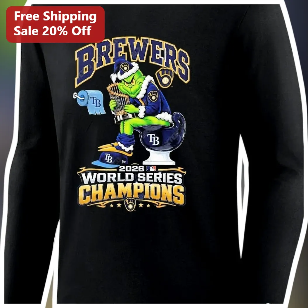 Milwaukee Brewers 2026 World Series Champions The Grinch Long Sleeve Tee Funny Baseball Gift available at our Austin, Texas warehouse